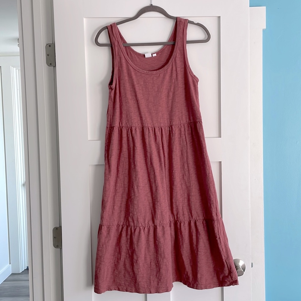 Rose Cotton Gap Dress